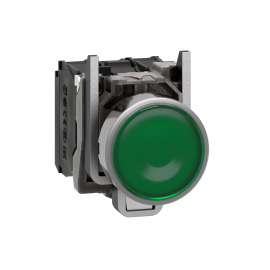 XB4BW33B5 BUTON VERDE CU REVENIRE Ø22 1NO+1NC 24V