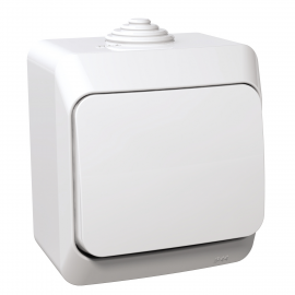 WDE000511 INTRERUPATOR CU REVENIRE APARENT 16A IP44 ALB