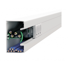 ISM10200P CANAL CABLU OptiLine 45, 95x55mm, PVC, ALB POLAR, 2000mm