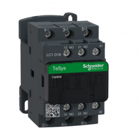 LC1D18B7 CONTACTOR 3P/18A 3NO+AUX.1NO/1NC 24VAC